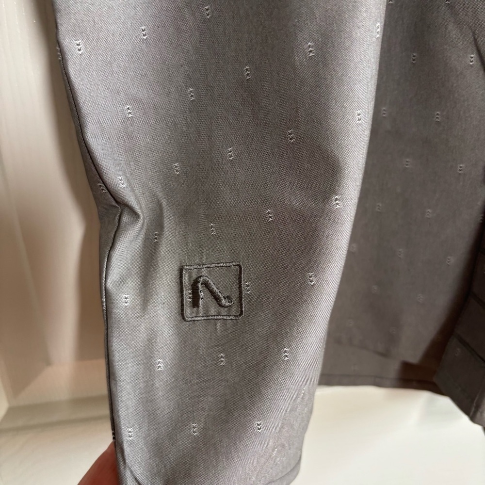 FLYLOW Shirt Men's XL Anderson Gray Button Down Short Sleeve Performance Outdoor - Picture 6 of 10